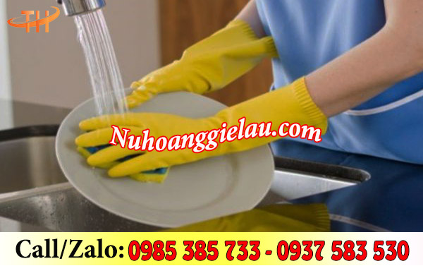 Găng tay cao su Nam Long rửa chén Găng tay cao su Nam Long rửa chén