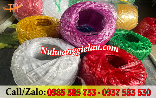 Dây nilon nem đủ màu Dây nilon nem đủ màu