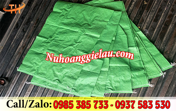 Bao tải đóng hàng màu xanh Bao tải đóng hàng màu xanh