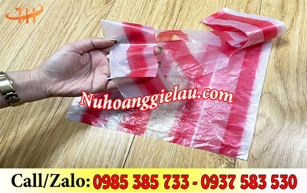 Túi xốp zin sọc màu dày dặn, chắc chắn Túi xốp zin sọc màu dày dặn, chắc chắn