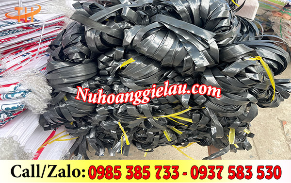 Dây nilon đen bản to dày dặn Dây nilon đen bản to dày dặn