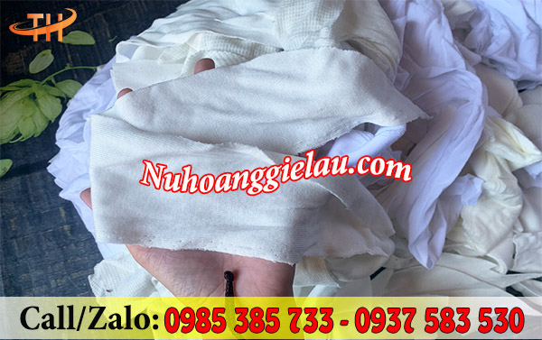 Vải lau trắng miếng nhỏ với màu trắng tự nhiên, sử dụng an toàn Vải lau trắng miếng nhỏ với màu trắng tự nhiên, sử dụng an toàn