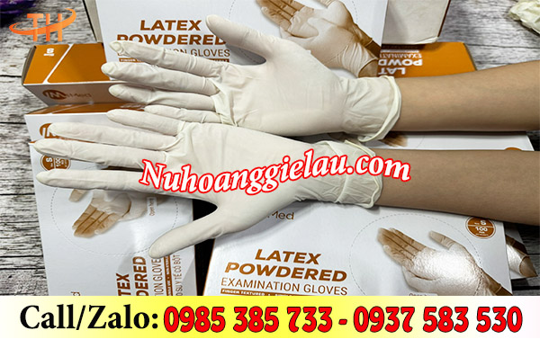 Găng tay cao su y tế có bột I-Med êm tay khi đeo Găng tay cao su y tế có bột I-Med êm tay khi đeo
