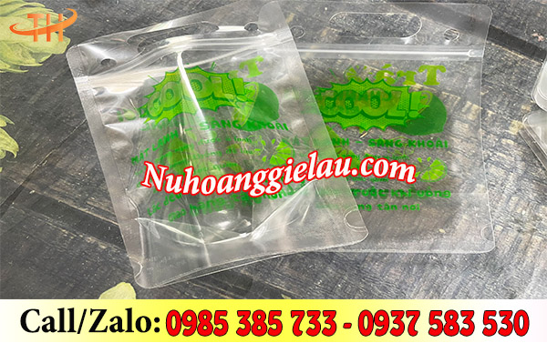 Túi zip đựng trà chanh có in Túi zip đựng trà chanh có in