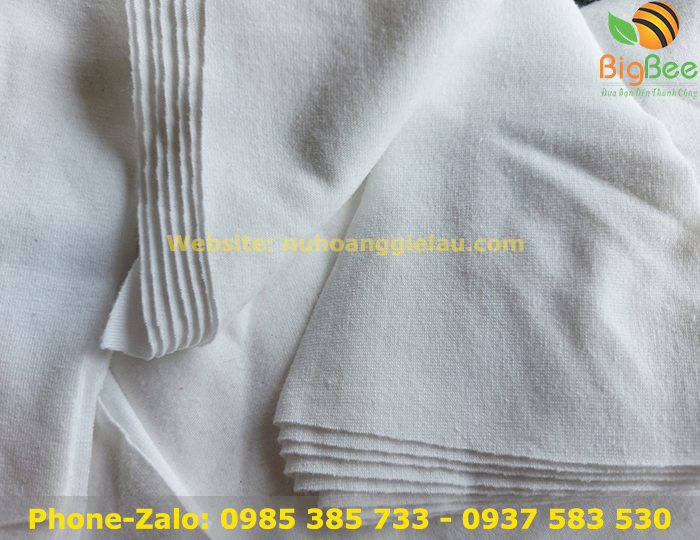 Vải lau cotton trắng rút nước nhanh