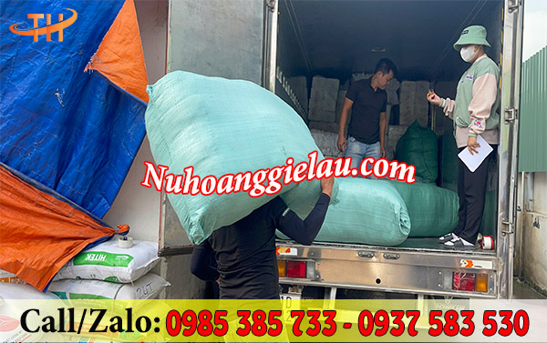 Giao 500kg vải lau công nghiệp Giao 500kg vải lau công nghiệp