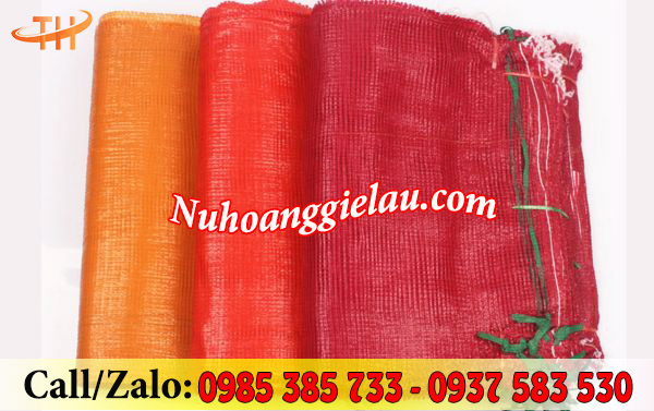 Bao lưới đựng nông sản đa dạng với nhiều màu sắc Bao lưới đựng nông sản đa dạng với nhiều màu sắc