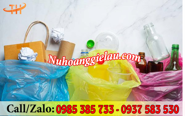 Túi đựng rác cuộn tiện lợi phân loại rác thải theo màu Túi đựng rác cuộn tiện lợi phân loại rác thải theo màu
