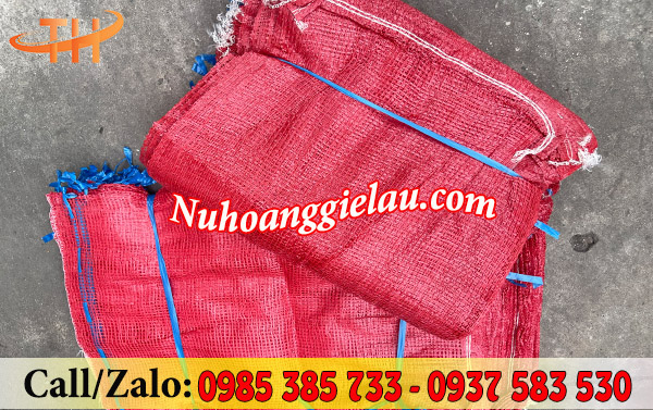 Bao tải lưới với chất liệu PP an toàn, không độc hại Bao tải lưới với chất liệu PP an toàn, không độc hại