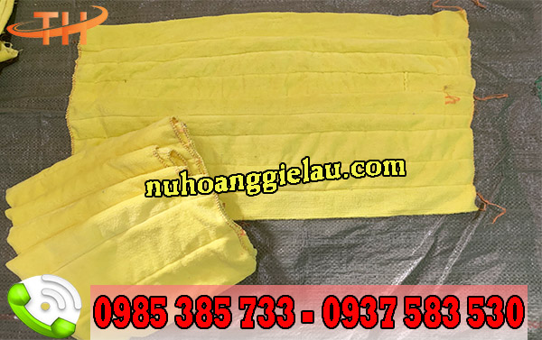 khăn may nối màu vàng khăn may nối màu vàng
