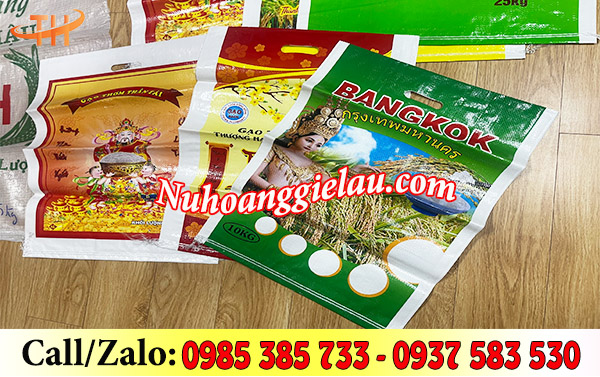 Bao bì gạo PP dệt đa dạng mẫu mã Bao bì gạo PP dệt đa dạng mẫu mã