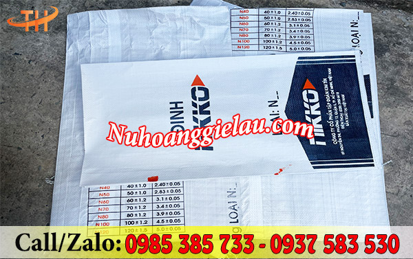 Bao pp dệt ghép giấy kraft bên trong có in Bao pp dệt ghép giấy kraft bên trong có in