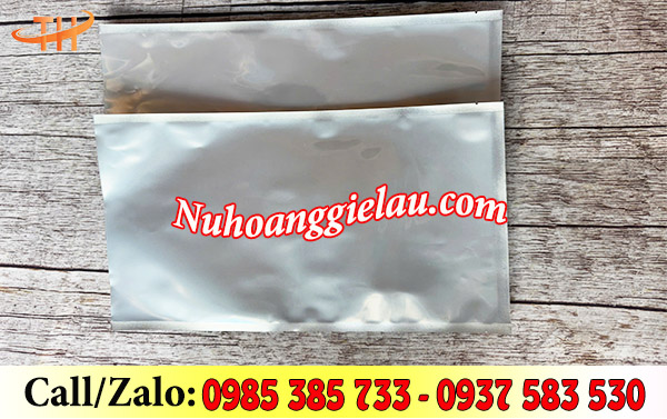 Túi ép 3 biên 1 mặt trong 1 mặt bạc Túi ép 3 biên 1 mặt trong 1 mặt bạc