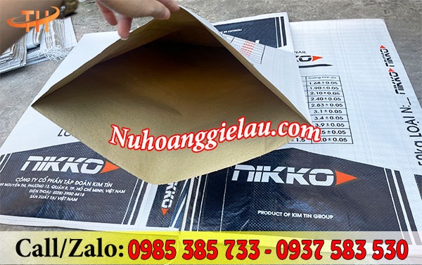 Bao dệt pp có ghép giấy kraft Bao dệt pp có ghép giấy kraft