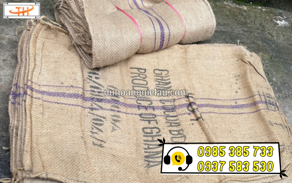 Bao bố cũ dày, bền hàng sẵn tại Thu Hồng Bao bố cũ dày, bền hàng sẵn tại Thu Hồng