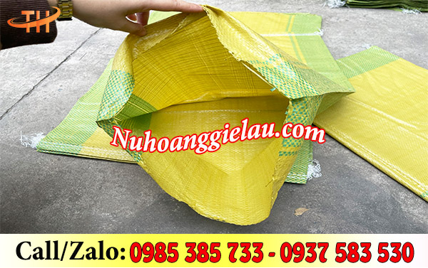 Bao tải đựng gạo màu phối sọc Bao tải đựng gạo màu phối sọc