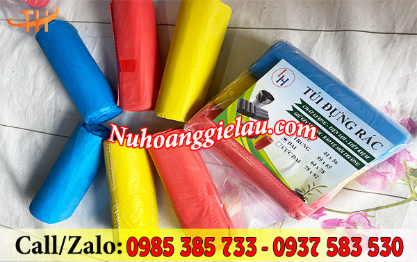 Cuộn túi rác đủ màu Cuộn túi rác đủ màu