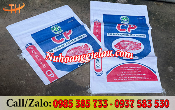 Bao in logo đựng thức ăn cho cá Bao in logo đựng thức ăn cho cá