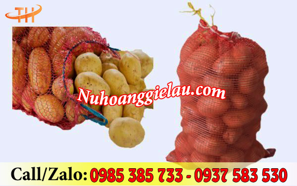 Bao lưới đựng khoai tây và nhiều loại nông sản khác Bao lưới đựng khoai tây và nhiều loại nông sản khác