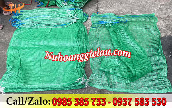 Bao tải lưới nông nghiệp màu xanh Bao tải lưới nông nghiệp màu xanh