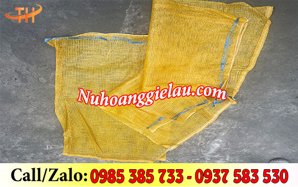 Bao tải lưới có dây rút tiện lợi Bao tải lưới có dây rút tiện lợi