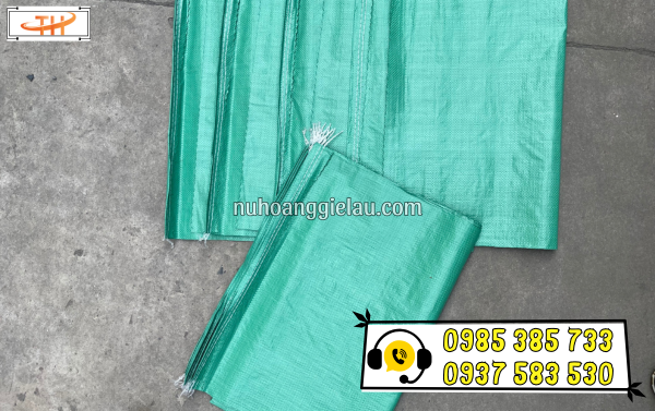 Mẫu bao pp dệt đựng gạo cỡ lớn màu trơn Mẫu bao pp dệt đựng gạo cỡ lớn màu trơn