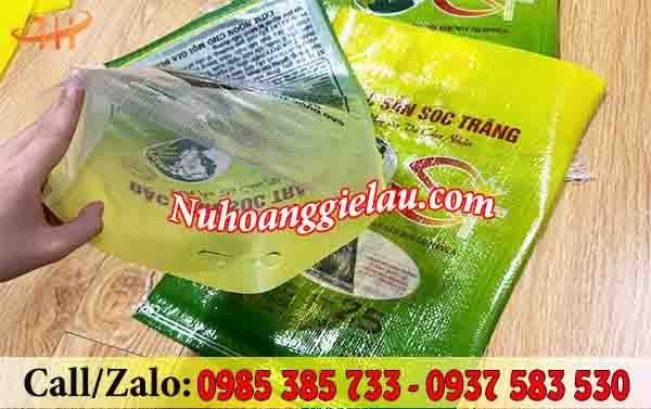 Bao PP dệt đựng gạo lớp PE siêu bền, siêu đẹp Bao PP dệt đựng gạo lớp PE siêu bền, siêu đẹp