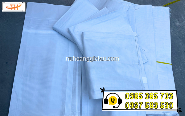 Bao PP dệt ghép giấy Kraft màu trơn Bao PP dệt ghép giấy Kraft màu trơn