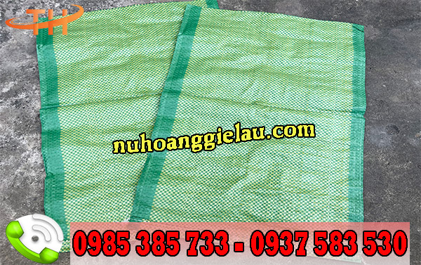 Bao tải 15kg màu xanh dày dặn, thông thoáng Bao tải 15kg màu xanh dày dặn, thông thoáng