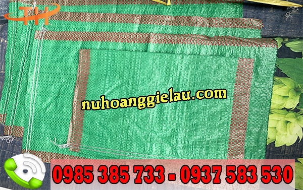 Bao tải 15kg màu xanh Bao tải 15kg màu xanh