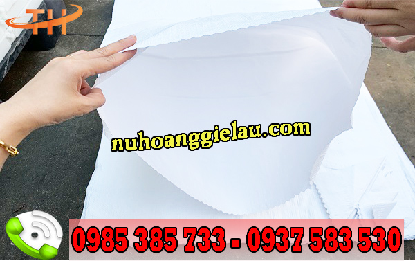Bao tải trắng 50x90 tráng PE chống thấm nước Bao tải trắng 50x90 tráng PE chống thấm nước