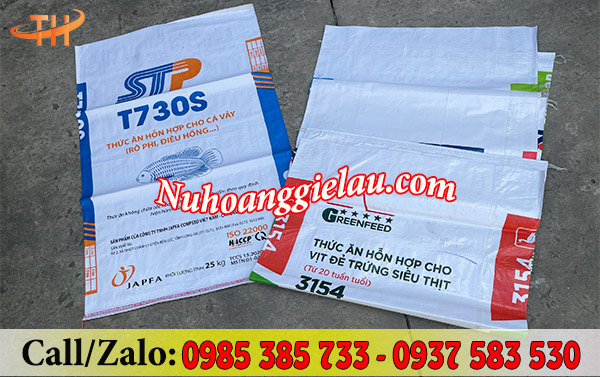 Bao tải cũ tráng PE đủ mẫu mã Bao tải cũ tráng PE đủ mẫu mã