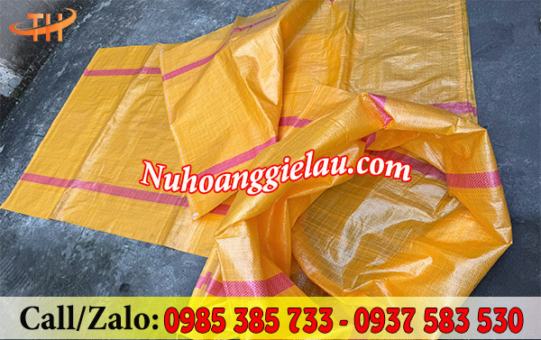 Bao tải nhựa PP có dây rút dày dặn Bao tải nhựa PP có dây rút dày dặn