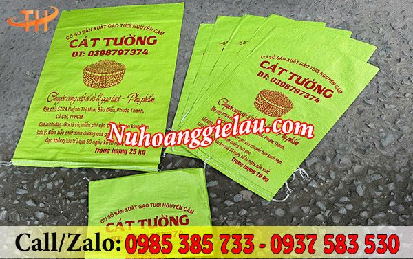 Một số mẫu bao tải in logo khách đặt tại Thu Hồng Một số mẫu bao tải in logo khách đặt tại Thu Hồng