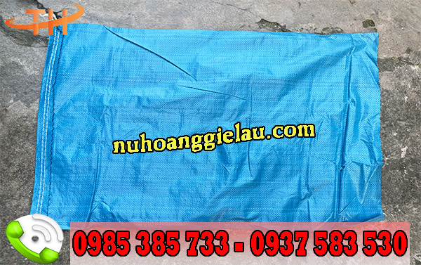 Bao tải xanh 50x60cm phù hợp với nhu cầu đựng hàng hóa với trọng lượng vừa phải Bao tải xanh 50x60cm phù hợp với nhu cầu đựng hàng hóa với trọng lượng vừa phải