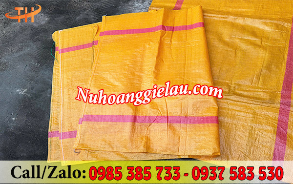 Bao tải nhựa PP có dây rút sẵn sỉ rẻ Bao tải nhựa PP có dây rút sẵn sỉ rẻ