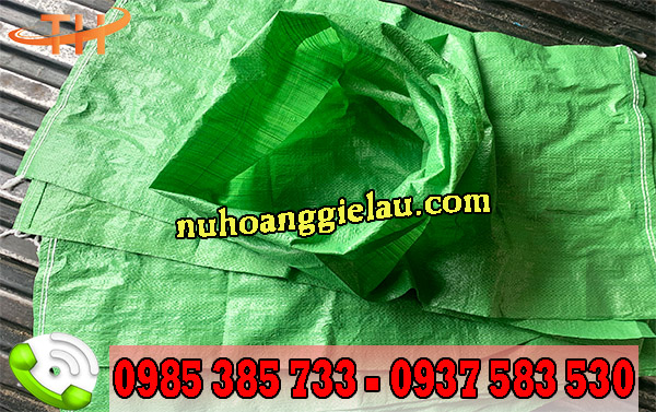 Bao tải đóng hàng màu xanh Bao tải đóng hàng màu xanh