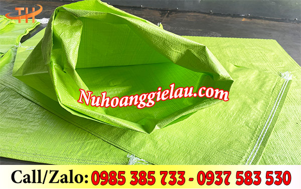 Bao tải dứa màu xanh lá  Bao tải dứa màu xanh lá