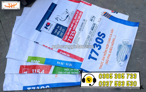 Bao tải dứa cũ đa dạng màu, chuẩn loại Bao tải dứa cũ đa dạng màu, chuẩn loại