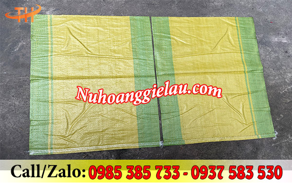 Bao tải đựng gạo phối sọc Bao tải đựng gạo 10kg