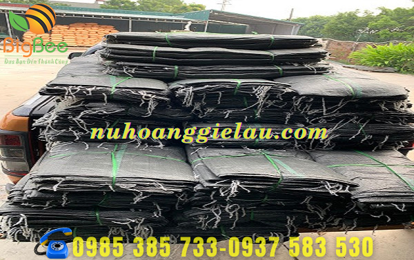 bao tải dứa xám đựng nông sản