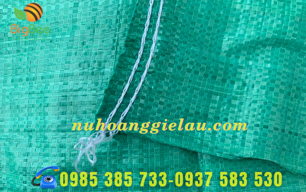 bao tải dứa xanh được dệt tỉ mỉ