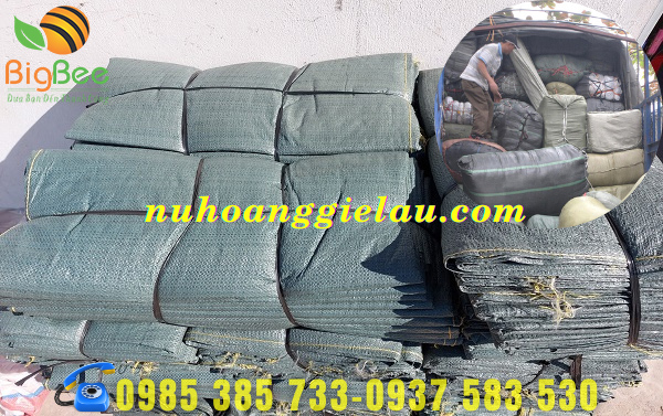 bao tải dứa được dóng gói gọn gàng đẹp mắt