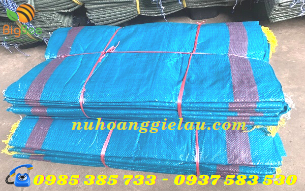 bao tải dứa xanh hai sọc siêu đẹp