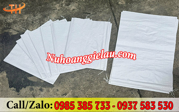 Bao tải đựng gạo trắng chất lượng giá sỉ Bao tải đựng gạo trắng chất lượng giá sỉ