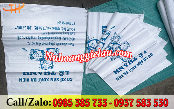 Bao tải đựng nước đá giá rẻ, chất lượng, an toàn Bao tải đựng nước đá giá rẻ, chất lượng, an toàn