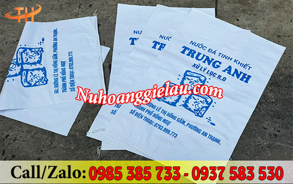 Bao tải đựng nước đa in theo mẫu Bao tải đựng nước đa in theo mẫu