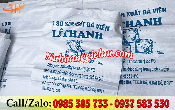 Bao đựng nước đá có in loại cao cấp Bao đựng nước đá có in loại cao cấp