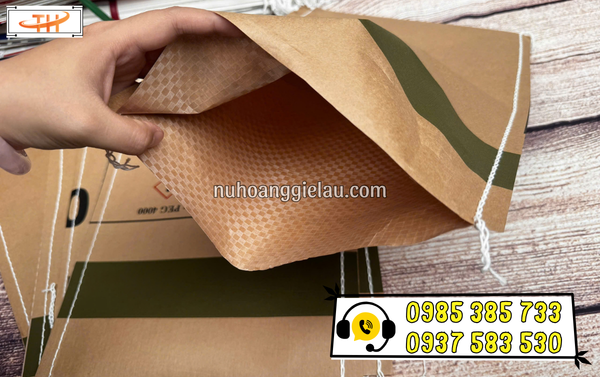 Bao tải giấy size nhỏ khá dày dặn Bao tải giấy size nhỏ khá dày dặn