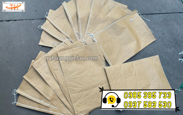 Bao tải giấy kraft có lót PP bên trong Bao tải giấy kraft có lót PP bên trong